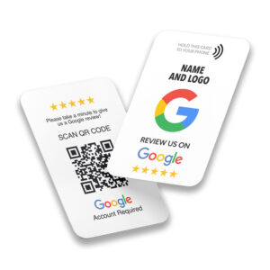 Google Review card (White) ( nfc chip)